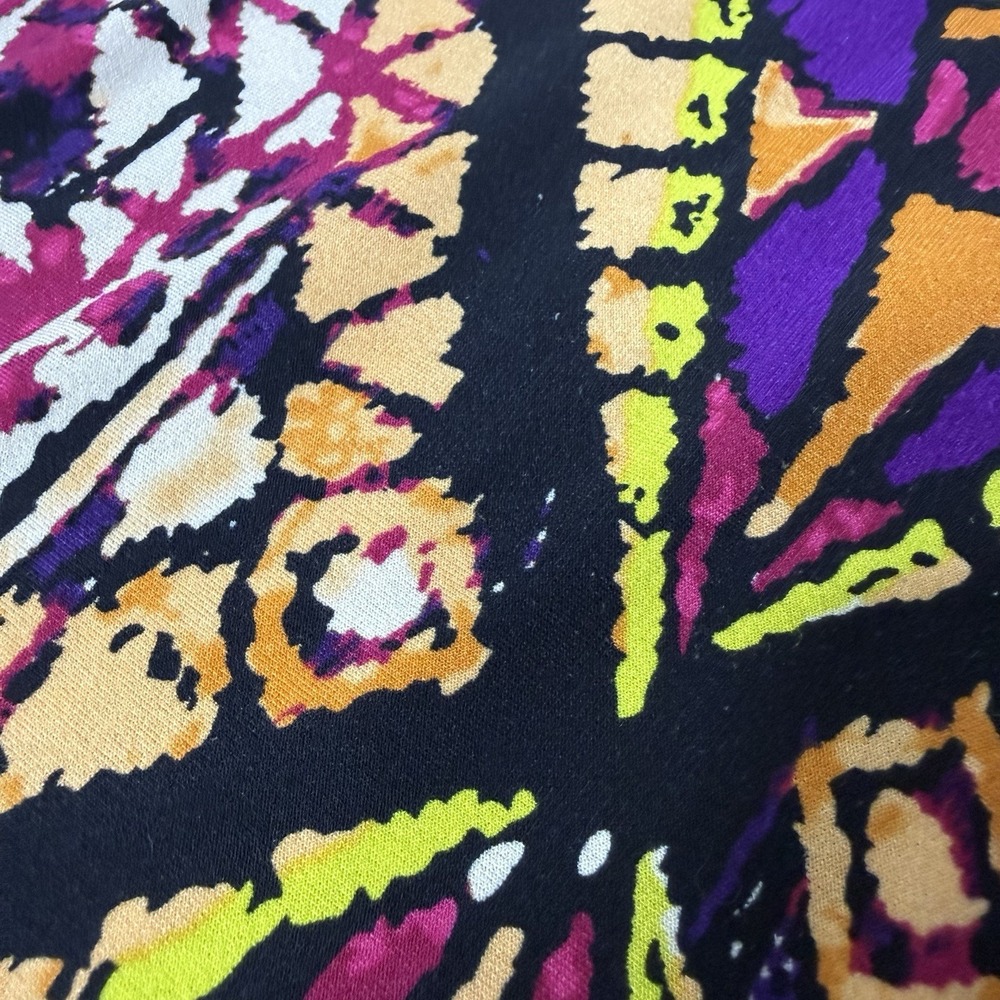 Colorful Ice Multicolor Shift Mosaic Print Dress 3/4 Sleeve Womens 8 Boho - Picture 5 of 13